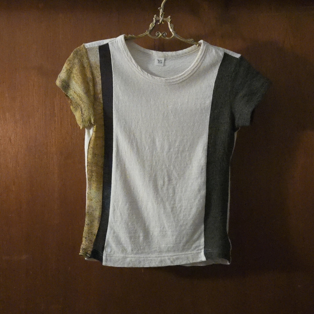 Y's Yohji Yamamoto Patchwork Paneled Tee